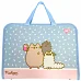 Папка-портфель Yes FC на блискавці з тканинними ручками Pusheen (492316)