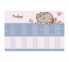 Підкладка пластикова для столу Yes Pusheen таблиця множення, рожева (492323)