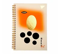 Блокнот YES А5 64 л 7БЦ cпираль Make art клетка (152023)