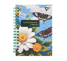 Блокнот YES А6 64 арк 7БЦ cпіраль Ukrainian notebook клітинка (152027)