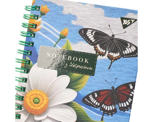 Блокнот YES А6 64 л 7БЦ cпираль Ukrainian notebook клетка (152027)