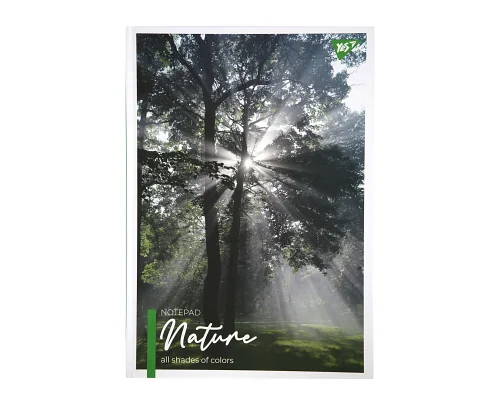 Блокнот YES А4 80 л 7БЦ Nature клетка (152033)
