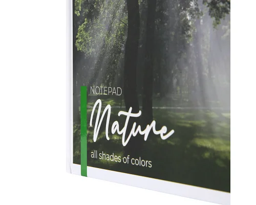 Блокнот YES А4 80 л 7БЦ Nature клетка (152033)