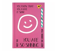 Блокнот YES А6 64 арк 7БЦ Smile лінія (152065)