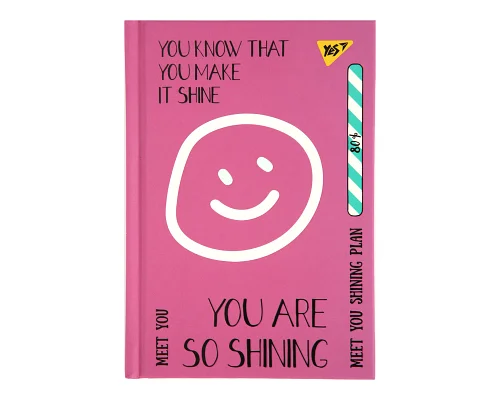 Блокнот YES А6 64 арк 7БЦ Smile лінія (152065)
