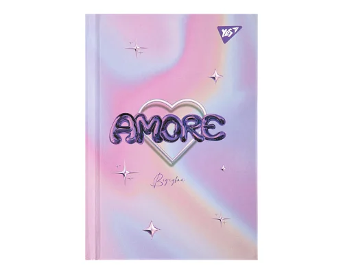 Блокнот YES А6 64 арк 7БЦ Amore клітинка (152067)