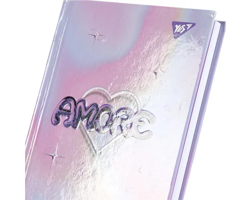 Блокнот YES А6 64 арк 7БЦ Amore клітинка (152067)