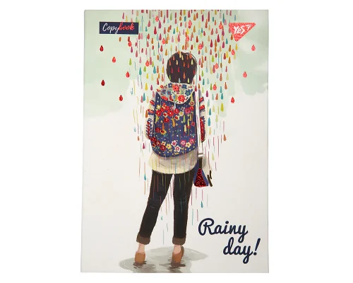Блокнот YES А6 64 арк інтегральний Rainy day клітинка (152085)