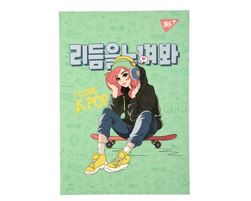 Блокнот YES А6 64 арк інтегральний K-POP крапки (152096)