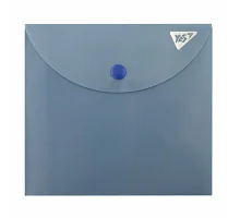 Папка-конверт YES B6 на кнопці Fusion синій (492329)