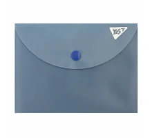 Папка-конверт YES B7 на кнопці Fusion синій (492331)