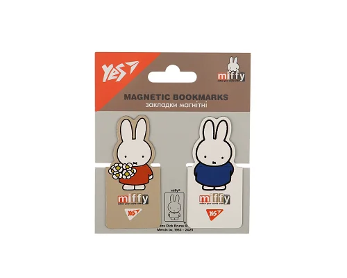 Закладки магнитные YES Miffy, высечка, 2 шт (708398)