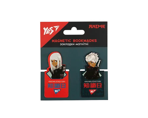 Закладки магнітні YES Anime, висікання, 2 шт (708400)