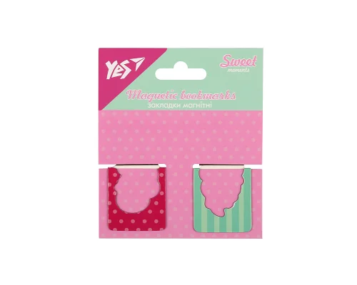 Закладки магнітні YES Sweet Cream, висікання, 2 шт (708401)