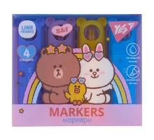 Маркер текстовий Yes Line Friends набір 4 шт (391105)