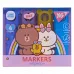 Маркер текстовый Yes Line Friends набор 4 шт (391105)