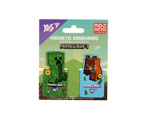 Закладки магнітні YES Minecraft.Spring, висікання, 2 шт (708445)