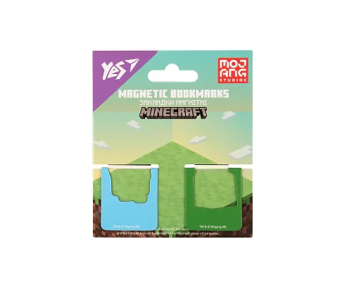 Закладки магнітні YES Minecraft.Spring, висікання, 2 шт (708445)
