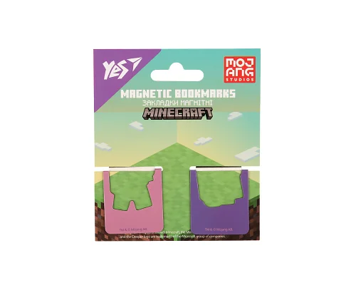 Закладки магнітні YES Minecraft.Spring, висікання, 2 шт (708446)