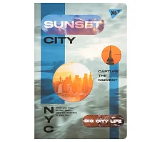Зошит Yes Sunset city А4 60 аркушів з висічкою клітинка (682019)