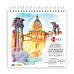 Скетчбук SANTI для акварелі 21х21см 15 аркушів пружина 200г/м2 (743293)