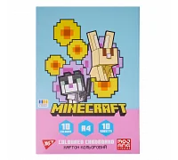 Картон кольоровий односторонній Yes Minecraft Spring 10 аркушів А4 папка (955459)