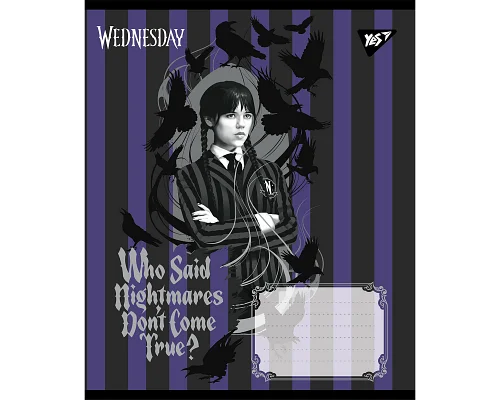 Зошит учнівський шкільний Yes Wednesday Таємничі уроки А5 48 аркушів лінія (768275)