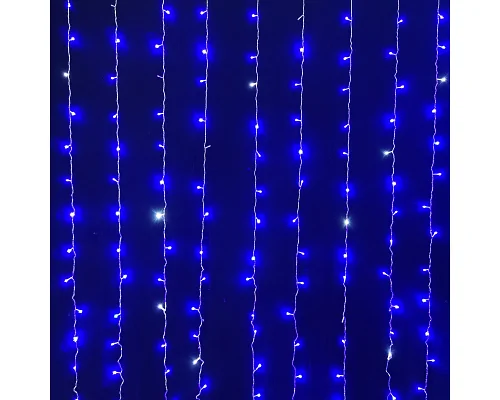 Електрогір. штора Novogod'ko, 272 LED, синій, 3*2,6 м, мерехтіння (973774)