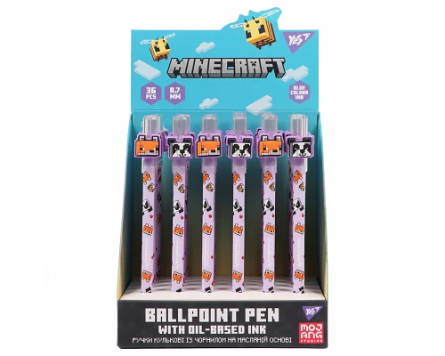 Ручка кулькова Minecraft Girl 0.7 мм синя Yes 1шт (412176)