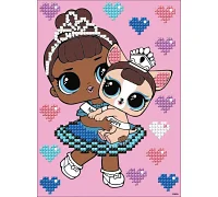 Алмазна мозаїка з частковою викладкою LOL Surprise! Miss Baby With Miss Puppy 15х20 Ідейка (AML1201)