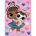 Алмазна мозаїка з частковою викладкою LOL Surprise! Miss Baby With Miss Puppy 15х20 Ідейка (AML1201)