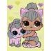 Алмазна мозаїка з частковою викладкою LOL Surprise! Kitty Queen With Kitty Kitty 15х20 Ідейка (AML1206)