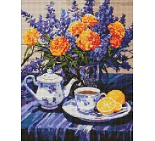Алмазна мозаїка Лавандова гармонія з голограмними стразами (AB) art_selena_ua 40х50 Ідейка (AMO7979)