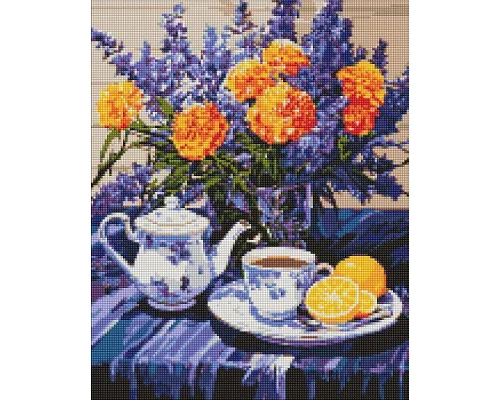 Алмазна мозаїка Лавандова гармонія з голограмними стразами (AB) art_selena_ua 40х50 Ідейка (AMO7979)