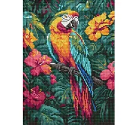 Алмазна мозаїка Тропічний птах art_selena_ua 30х40 Ідейка (AMO8163)
