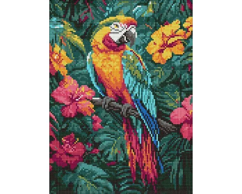 Алмазна мозаїка Тропічний птах art_selena_ua 30х40 Ідейка (AMO8163)