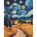 Алмазна мозаїка Українська ніч art_selena_ua 40х50 Ідейка (AMO8188)