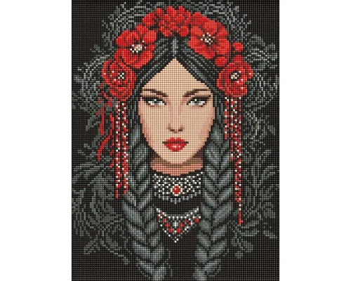Алмазна мозаїка Незламна українка art_selena_ua 30х40 Ідейка (AMO8217)