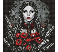 Алмазна мозаїка Жіноча сила art_selena_ua 40х40 Ідейка (AMO8223)