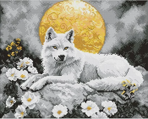 Алмазна мозаїка Під світлом місяця art_selena_ua 40х50 Ідейка (AMO8244)
