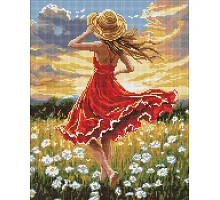 Алмазна мозаїка Танець в полі art_selena_ua 40х50 Ідейка (AMO8250)