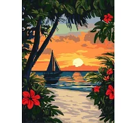 Картина по номерам Красота тропиков art_selena_ua 30х40 Идейка (KHO6393)