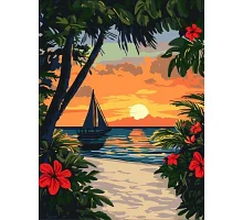 Картина по номерам Красота тропиков art_selena_ua 30х40 Идейка (KHO6393)