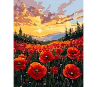 Картина за номерами Поле маків art_selena_ua 40х50 Ідейка (KHO6398)