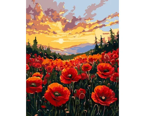 Картина по номерам Поле маков art_selena_ua 40х50 Идейка (KHO6398)