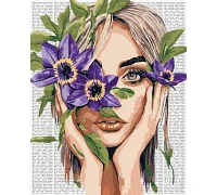 Картина за номерами Барвиста поезія: Клематис art_selena_ua 40х50 Ідейка (KHO8582)