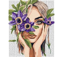 Картина по номерам Красочная поэзия: Клематис art_selena_ua 40х50 Идейка (KHO8582)