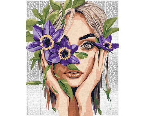 Картина за номерами Барвиста поезія: Клематис art_selena_ua 40х50 Ідейка (KHO8582)