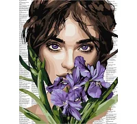 Картина за номерами Барвиста поезія: Фіолетові іриси art_selena_ua 40х50 Ідейка (KHO8593)
