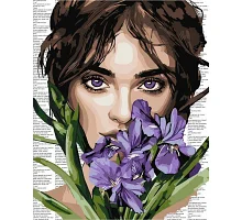 Картина по номерам Красочная поэзия: Фиолетовые ирисы art_selena_ua 40х50 Идейка (KHO8593)